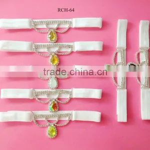 2015 Hot Selling Factory Price Pearl and Rhinestone Connector Decoration Headwear (RCH-64) thumbnail-5