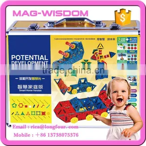 Magnetic Connecting Building Blocks Home Play thumbnail-1