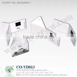 VIDEO Booklet for Promotion/Advertising Gift,wedding Invitation Video Card thumbnail-1