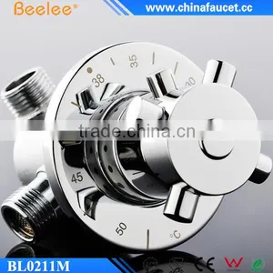 Beelee BL0211M G1/2" Brass Thermostatic Mixing Valve, Thermostatic Control Valve thumbnail-1