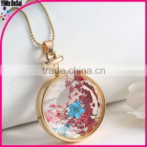 2015 Wholesale Fashion Flower Decoration Alloy Necklace thumbnail-2