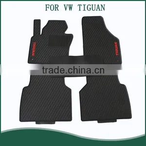 Car Floor Mats for All Weather Rubber 5pc Set Tactical Fit Black for VW TIGUAN thumbnail-1