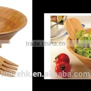 Bamboo Salad Bowls Set thumbnail-5
