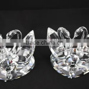 Factory Directly Sale Beautiful Couple Crystal Swans thumbnail-1