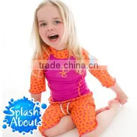 Factory Price Swimwear Distributor Cute Colored Nylon Elastane Sun Protective Taiwan 1-2y Swimwear thumbnail-1