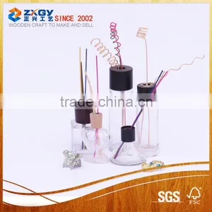 Glass Reed Diffuser Bottles With Stopper Cork;wooden Cap thumbnail-1