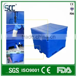 1000L Size Large Plastic Tubs, Insulated Rotomold Fish Bins, Fish Container Storage thumbnail-4