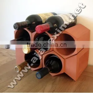 Terracotta Round Bottle Rack thumbnail-1