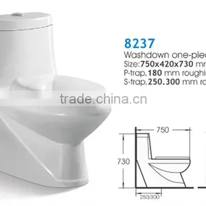 Popular in Indian Sanitary Ware Washdown One Piece Bathroom wc Toilet thumbnail-2