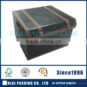 2015 Practical Delicate PU Leather Box for Hamper Top Sale Green thumbnail-1