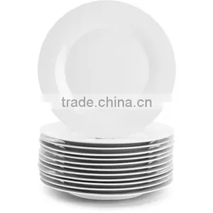 7" 8" 9" 10" 10.5" Super Pure White High Quality Cermaic Porcelain Dinner Plate thumbnail-1