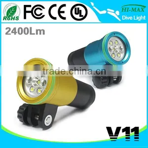Scuba Torch 32650 Video Diving Light With Ball Head Stand ,up to 100M thumbnail-5