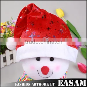 Factory Direct Sale Snowflake Plush Christmas Santa Claus Hat Quality Choice thumbnail-1