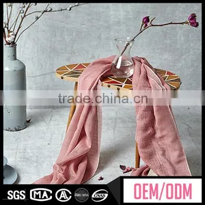 New Design Jersey Long Muslim Hijab Scarf for Women, 100% Polyester Jacquard Scarf, Mens Knitted Stripe Scarf Pattern thumbnail-6