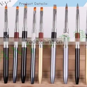 ANY Nail Artist Using UV Gel Nail Beauty Nylon Hair Nail Art Flat Brush UV Gel Art thumbnail-4
