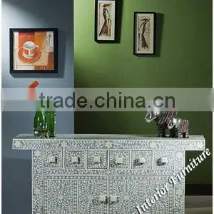 Bone Inlay Long Sideboard thumbnail-1