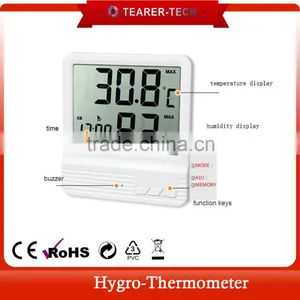 -50~70C Ambient Temperature Thermometer With Daily Alarm Function Calenday Display thumbnail-1