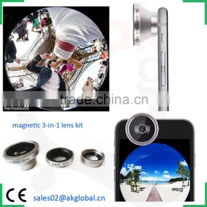Mobile Phone Innovative Gadgets Magnetic Fisheye Lens Wide Angle Lens Macro Lens for IPhone 6S Samsung Galaxy s6 s5 Htc One A9 thumbnail-6