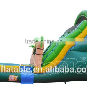 Inflatable Palm Tree Water Slide, Inflatable Water Slide Pool, Tropical Water Slide thumbnail-3
