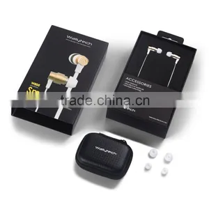 Wallytech W805 Metal in Ear Earphones With Built-in Mic Tangle-free Wired Headset Earbuds With 3-button Volume Control thumbnail-6