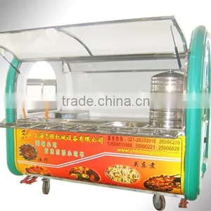 GV-VL01 Popular in 2016 Stainless Steel Mobile Street Food Vending Cart/Kiosk for Sale With Kitchen thumbnail-1