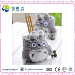 Fluffy Cute Plush Totoro Pen Holder thumbnail-1