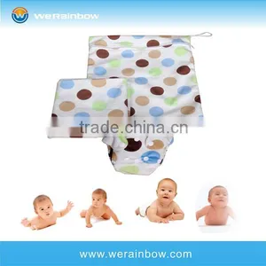 High Quality Custom Printed Stocklot Smart Baby Diaper Washable Wet Bag Set thumbnail-1