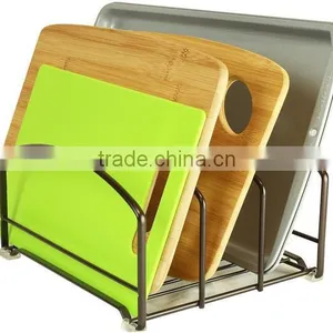 High Quality Wire Kitchen Cabinet or Countertop Cutting Board Holder thumbnail-1