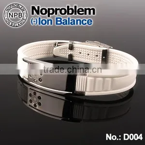 Noproblem D004 White Titanium Magnetic 2015 Sell Hot Women Jewelry Bracelets thumbnail-1
