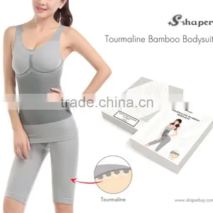 S-SHAPER Tourmaline Bamboo Bodysuits Far Infrared Body Shaper Underwear thumbnail-1