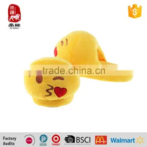 New Design Customized OEM Plush Emoji Slipper Toy Manufacturer China thumbnail-1