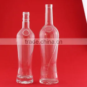 Wholesale Hot Sale Hennessyles Brandy Bottle 750ml Frosted Rum Glass Bottle Aluminium Cap Bottles thumbnail-2