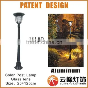 Aluminum High Lumen 13 LED Solar Gate Post Light Solar Gate Lights Solar Wall Top Lamp thumbnail-4