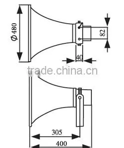YH25-1 25W Good Quality Hot Sale Stock Outdoor Wired Speaker thumbnail-3