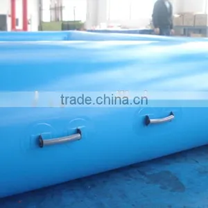 2016 Selling Middle Blue Inflatable Rectangle Swimming Pool thumbnail-5