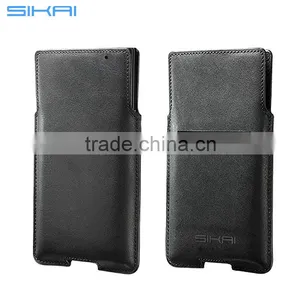 New Genuine Original Lackberry Priv Black Leather Pocket Sleeve Case Cover Pouch for Blackberry Priv Case thumbnail-3
