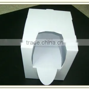 White Folding Corrugated Plastic Box for Hat thumbnail-1