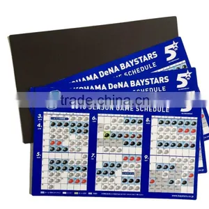 Pretty and Colorful Customized Printing PVC Magnetic Calendar Promotional Advertising Fridge Magnetic Calendar With Company Logo thumbnail-3