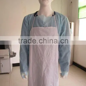 Long White Waterproof Medical Use Apron thumbnail-1