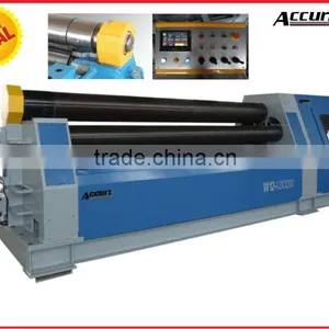 W12-40*3000 CNC Touch Screen Hydraulic Plate Sheet Rolling Bendr Machine With PLC thumbnail-1