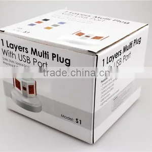 ME-S1 One Layer Vertical Rotary Floor Socket of Universal Socket Outlet With Switched Socket and 1 Meter Power Line thumbnail-5