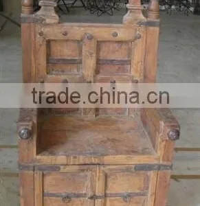 WOODEN MAHARAJA CHAIR thumbnail-1