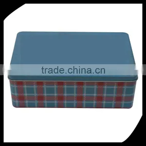 Big Tin Box Gift Cookie Coffee Tea Packaging/custom Printed Metal Cookie Tins Boxes/ Rectangular Shape Metal Tin Box thumbnail-1
