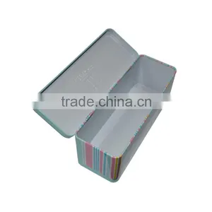 Metal Pencil Tin Box/customized Pencil Tin Box/rectangle Hinged Metal Pencil Pen Tin Box thumbnail-2