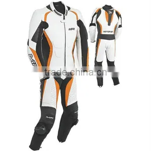 Motorbike Leather Suit(three Color Combination Racing Suit) thumbnail-1