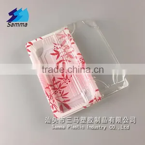 SM1-1101Clover Rectangular Plastic Tray for Packing Fruit and Vegetables thumbnail-1
