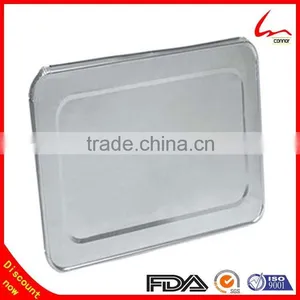 Disposable Hard Rectangular Aluminum Foil Board Lid For Full Size Foil Pan 50/Case thumbnail-1