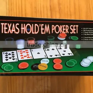 Texas Poker Set, Casino Poker Set,200 Chips thumbnail-1