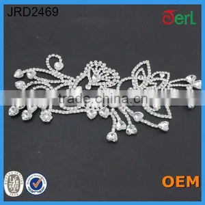 Unique Design Popular Rhinestone Lace for Wedding Dress in Bulk thumbnail-1