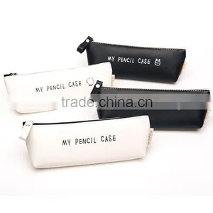 Products Imported From China Wholesale OEM Clear Cheap pu Zipper Pencil Case Storage Bag for School thumbnail-2